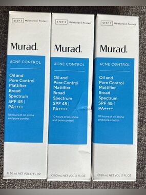 Murad Acne Control Oil and Pore Control Mattifier SPF 45 - Blue